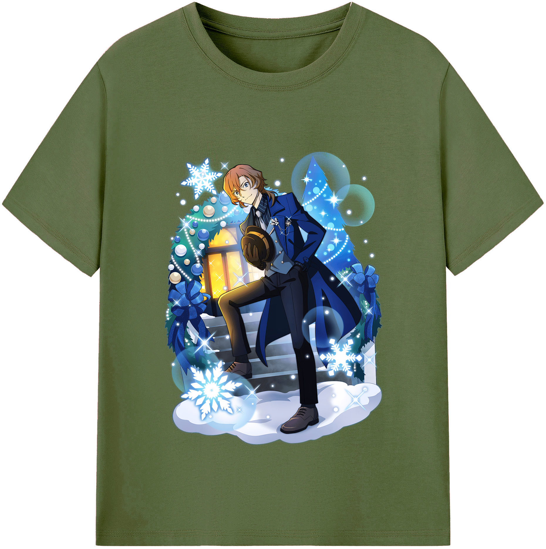 （画像用） 文豪ストレイドッグス Bungo Stray Dogs 綿100％半袖Tシャツ（フロントプリント）
